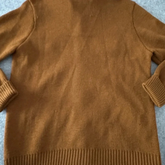 Tundra Vintage Rust Suede/Wool Button Down Sweater.  Sz: M - Picture 5 of 10